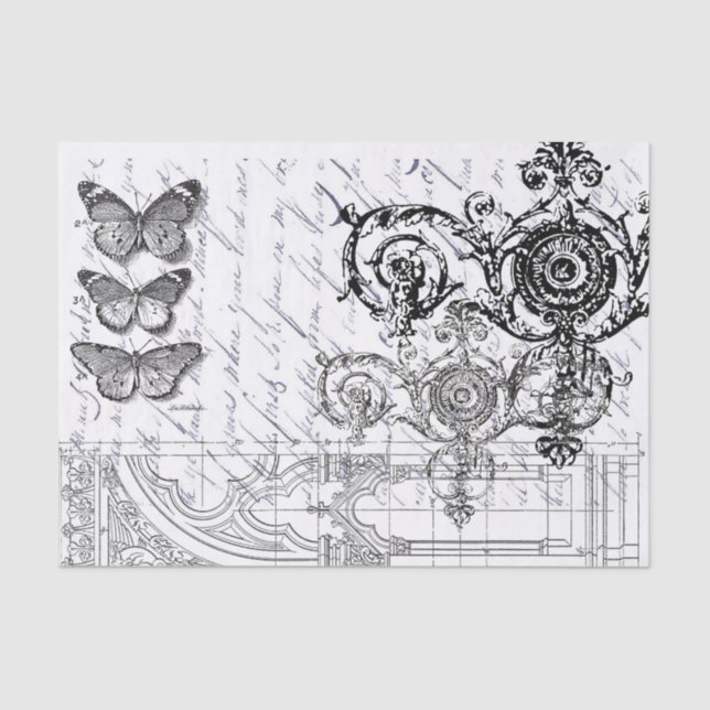 Butterfly Ephemera Tissue Paper (Front)