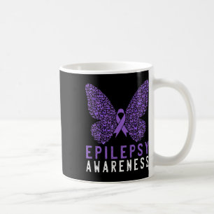 Butterfly Epilepsy Awareness Month Purple Ribbon S Coffee Mug