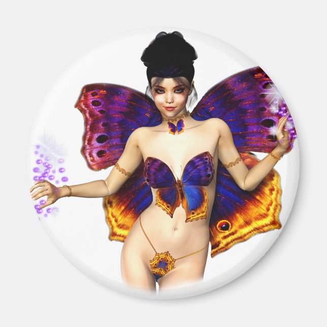 Butterfly Fae Fridge Magnet (Front)