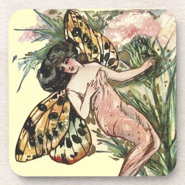 Butterfly fairy coaster (Front)