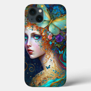 Butterfly Fairy Elf Lady Fantasy Art iPhone 13 Case