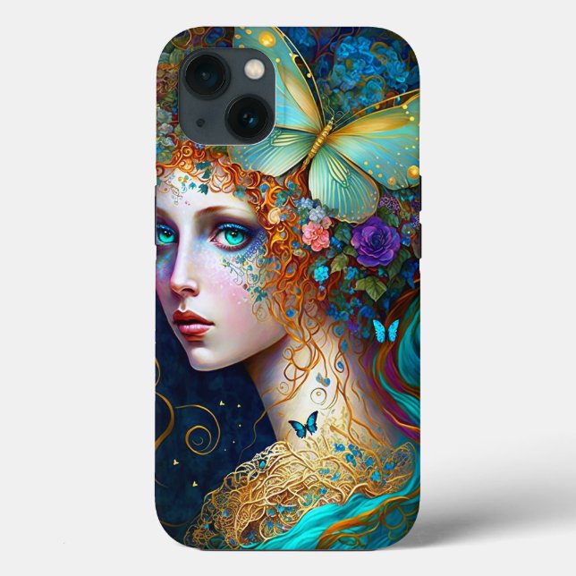 Butterfly Fairy Elf Lady Fantasy Art Case-Mate iPhone Case (Back)