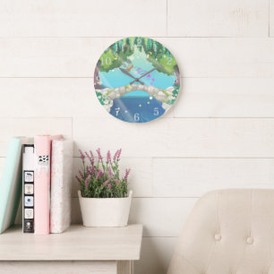 Butterfly Fairy Large Clock