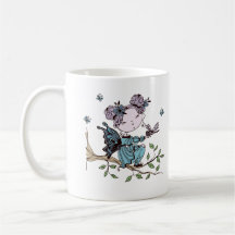 Butterfly Fairy on a Tree Branch