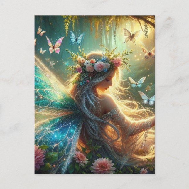 Butterfly Fairy Postcard (Front)