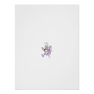 Butterfly Fairy Tattoo Vector – Vintage Floral Art Poster