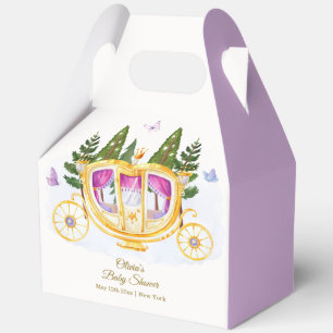 Butterfly Fairytale Princess Carriage Baby Shower Favour Box