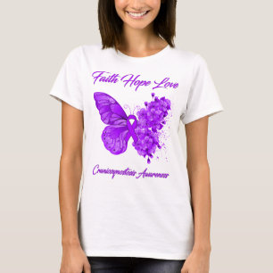 Butterfly Faith Hope Love Craniosynostosis  T-Shirt
