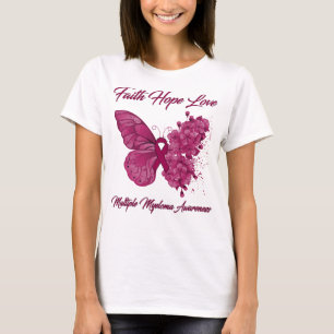 Butterfly Faith Hope Love Lupus Awareness T-Shirt