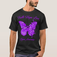 Butterfly Faith Hope Love Lupus Awareness