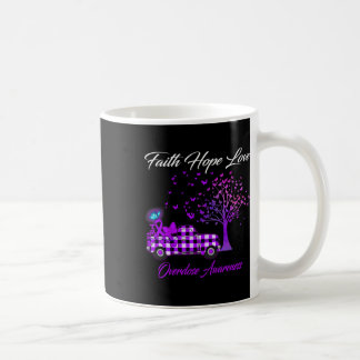 Butterfly Faith Hope Love Overdose Awareness 1  Coffee Mug