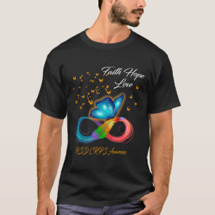 Butterfly Faith Hope Love Rsd Crps Awareness  T-Shirt