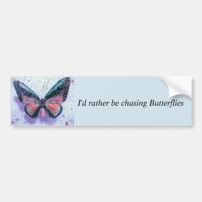 Butterfly Fantasy Bumper Sticker (Front)