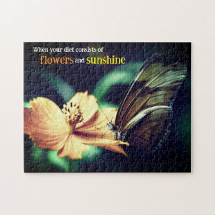 Butterfly feeding on flower jigsaw puzzle