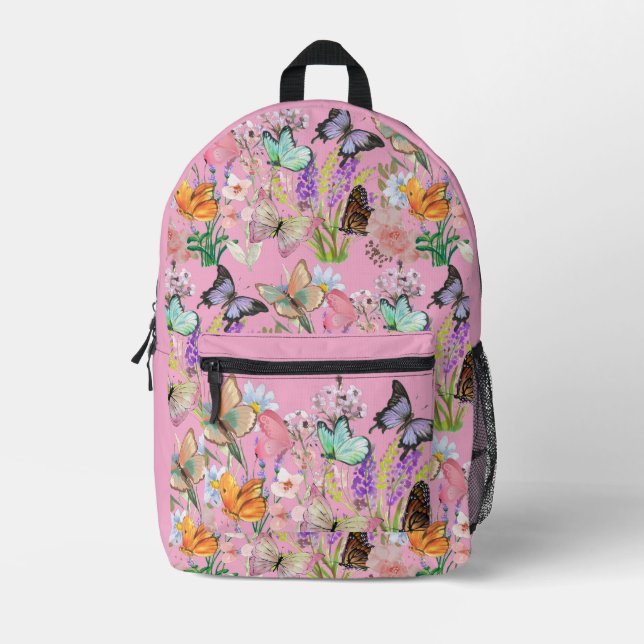 Butterfly Fields Kids Backpack (Front)