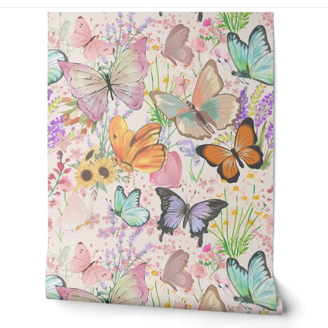 Butterfly Fields Wallpaper (Unrolling)