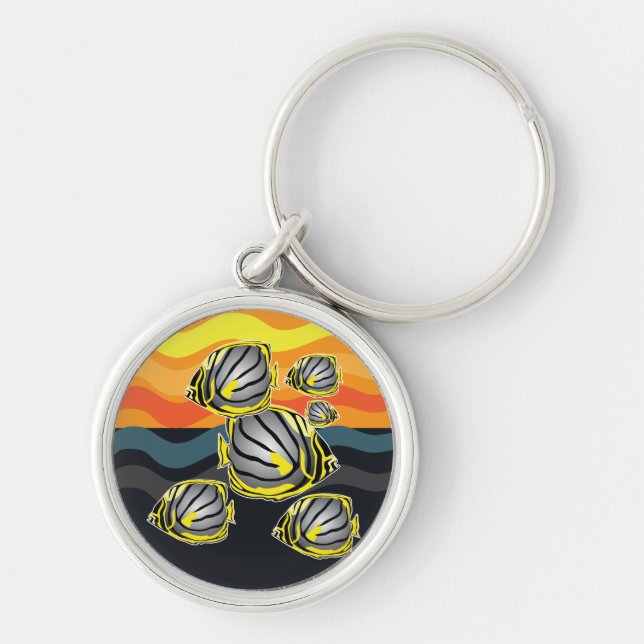 Butterfly fish key ring (Front)