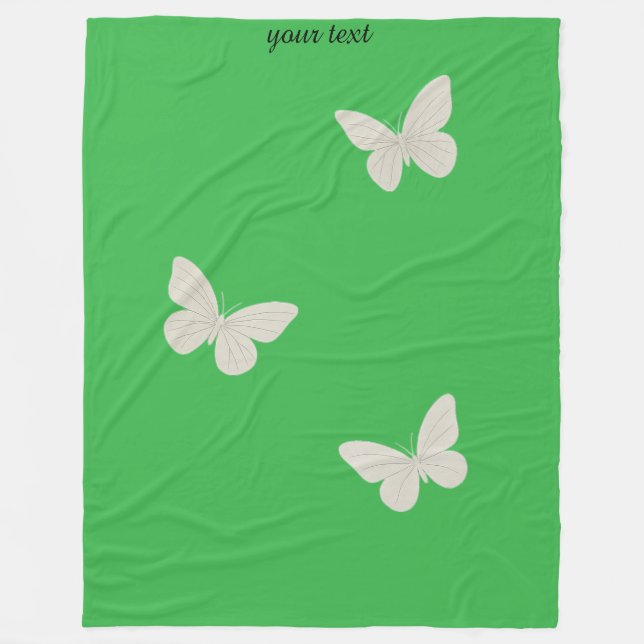 Butterfly Fleece Blanket (Front)