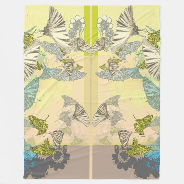 Butterfly Fleece Blanket (Front)