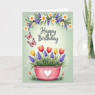 Butterfly Flight Birthday Card