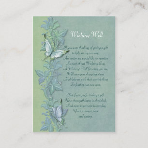 Butterfly Flight FloralWishing Well Card