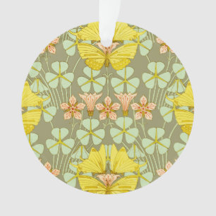 Butterfly Floral Botanical Colourful Ornament