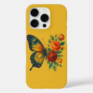 Butterfly Floral iPhone 16 Pro Case