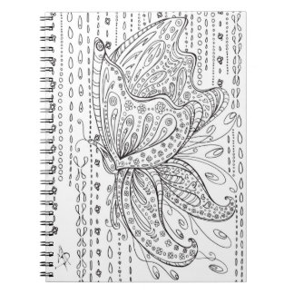 Butterfly Floral Colouring Notebook MADART