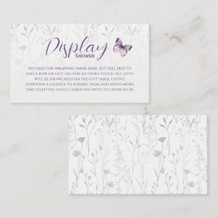 Butterfly Floral Display Shower Enclosure Card