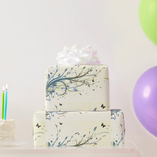 Butterfly Floral Wrapping Paper
