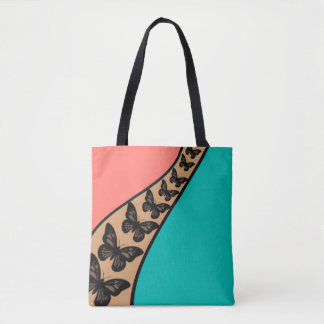 Butterfly Flow Abstract Tank Top Tote Bag
