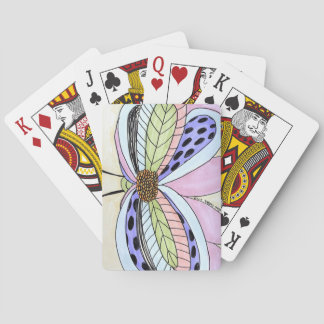 Butterfly Flower Blank Playing Cards
