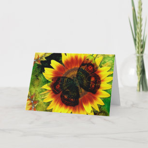 Butterfly Flower Card