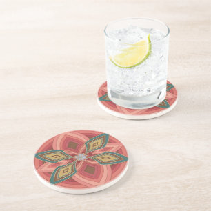 Butterfly Flower Mandala  Coaster