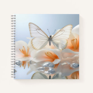 Butterfly Flower Nature Serene Tranquil  Notebook