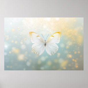Butterfly Flower Nature Serene Tranquil Poster