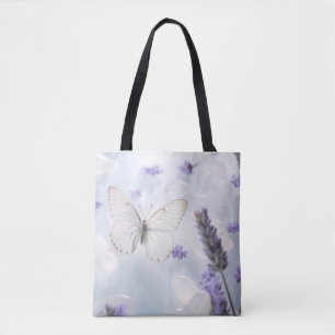 Butterfly Flower Nature Serene Tranquil Tote Bag