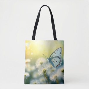 Butterfly Flower Nature Serene Tranquil Tote Bag