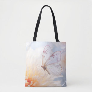 Butterfly Flower Nature Serene Tranquil Tote Bag