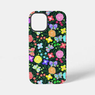 Butterfly Flower Rainbow iPhone 12 Mini Case