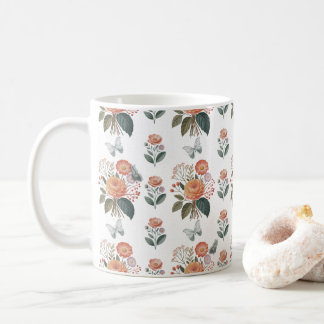 Butterfly Flower spells Coffee Mug