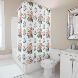 Butterfly Flower spells Shower Curtain