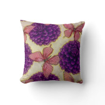 Butterfly Flower Throw Pillows by HAS Jewels