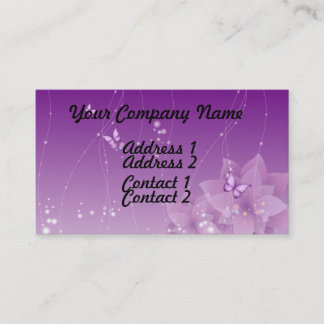Butterfly Flowers Business Card
