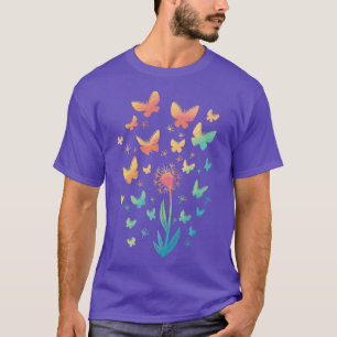 butterfly flowers butterflies flower garden T-Shirt