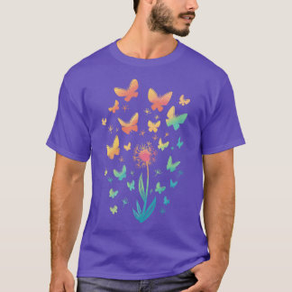 butterfly flowers butterflies flower garden T-Shirt