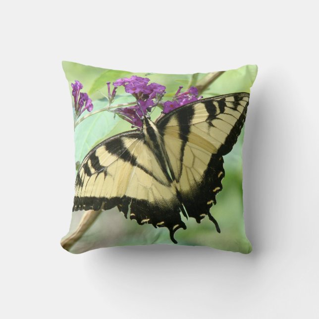 Butterfly  Flowers Pillow (Front)