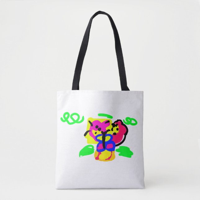 Butterfly  flowers  tote bag (Front)