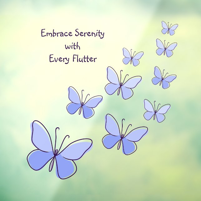 Butterfly Flutter in Blue - Embrace Serenity, Bath (Sheet 3)