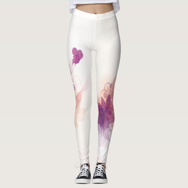 Butterfly Fly Away 1 Leggings (Front)